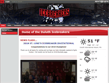 Tablet Screenshot of duluthgirlshockey.org